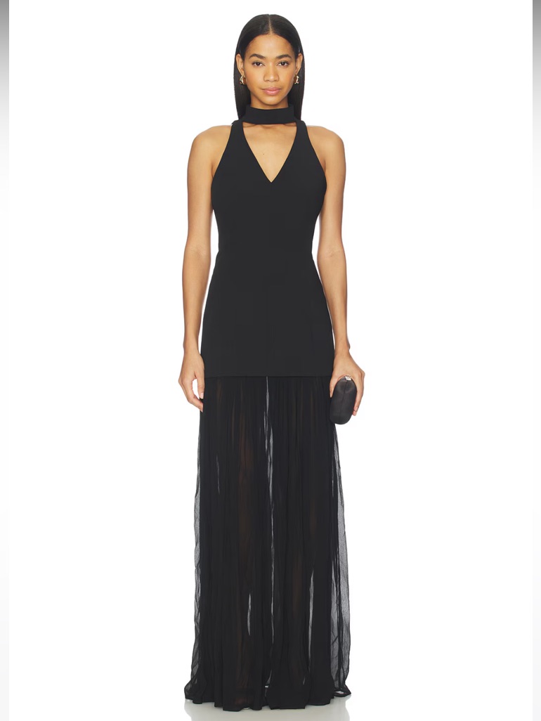 Nwt! L'academie By Marianna Serin Gown In Black